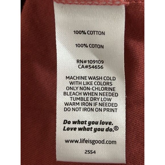 Life is Good Womens L T Shirt Top Long Sleeve Floral Daisy Be Kind V-Neck - Picture 3 of 4